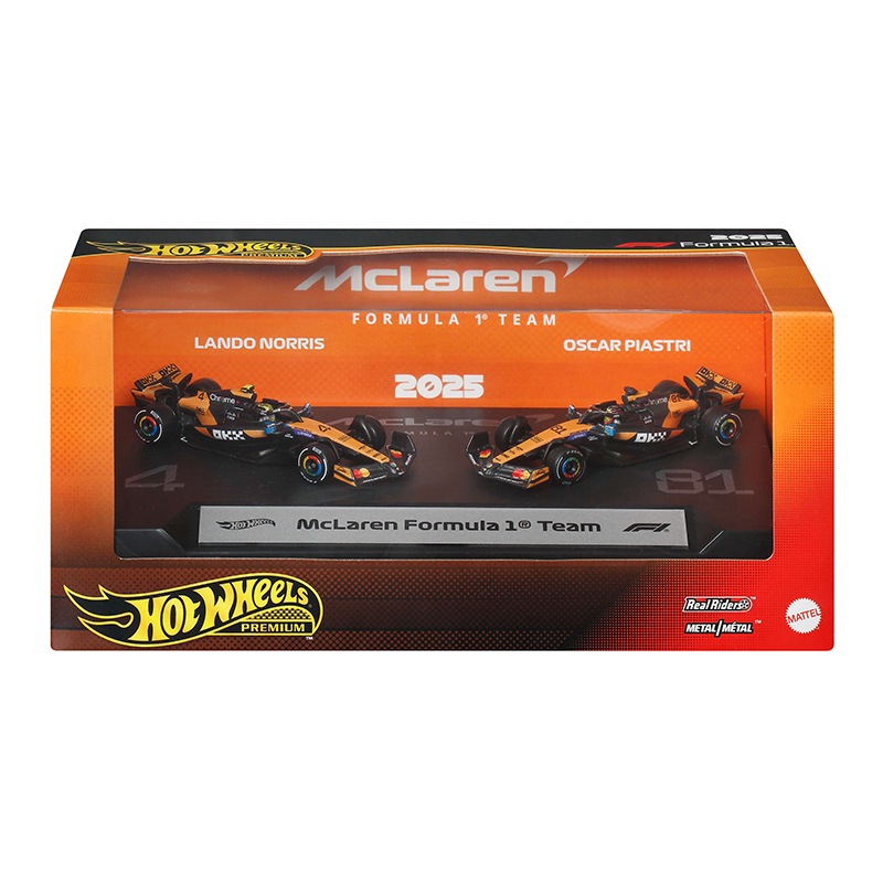 Hot Wheels F1 - Pack 2 Coches Premium Equipo McLaren