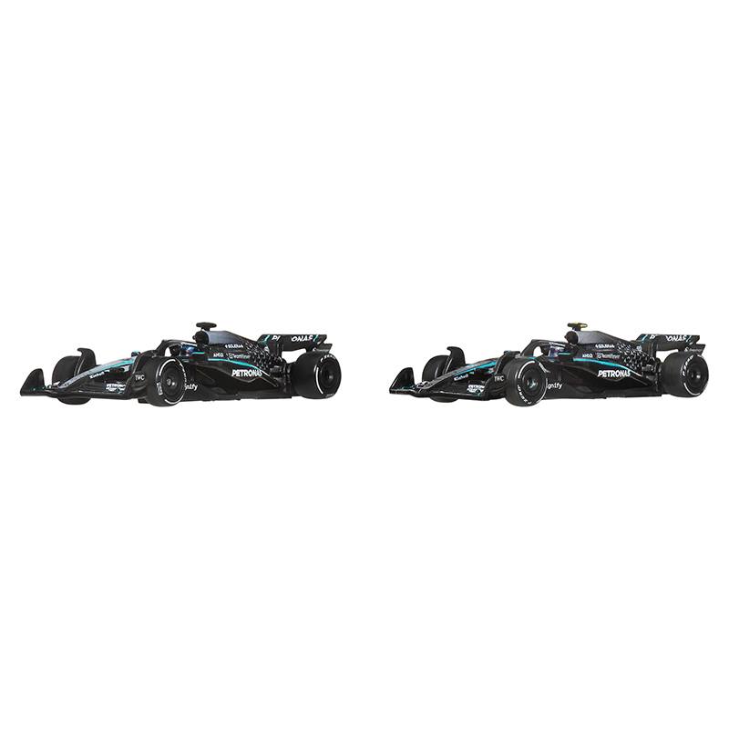 Hot Wheels F1 - Pack 2 Coches Premium Mercedes-AMG Petronas - Imagen 1