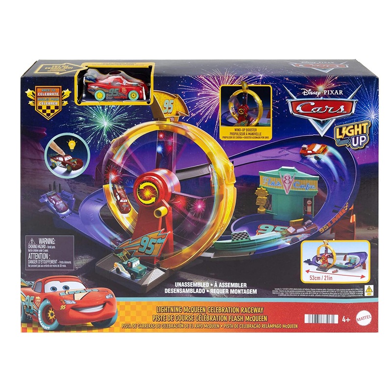 Cars Pista de Carreras de Celebración de Rayo McQueen