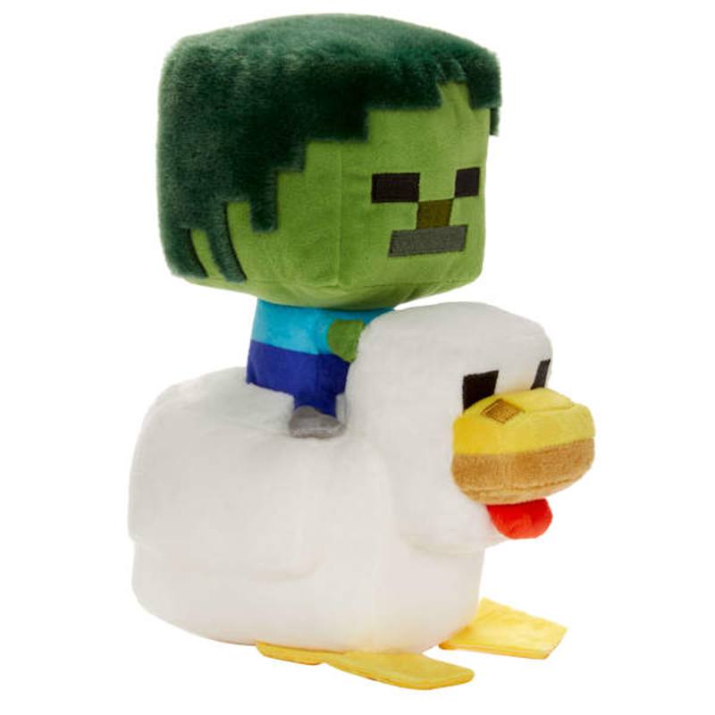 Minecraft Peluche Chicken Jockey 20cm