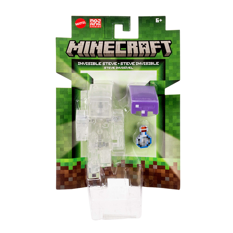 Minecraft Figura Invisible Steve 8cm
