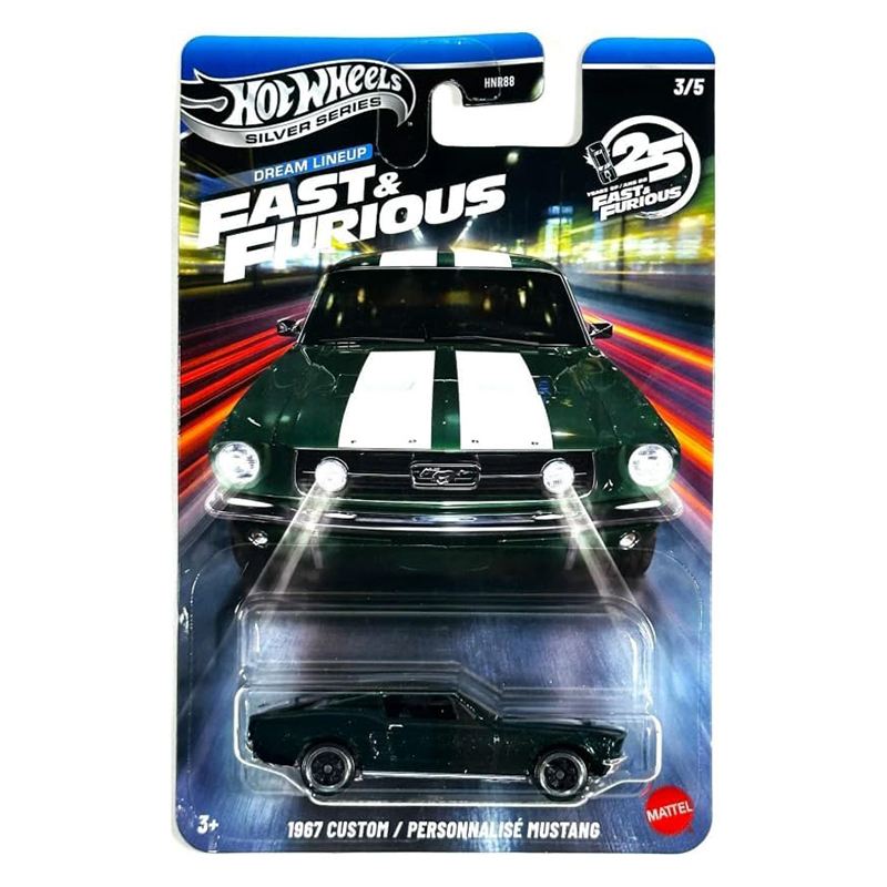 Hot Wheels Fast and Furious Cotxe 67 Custom Mustang 1:64