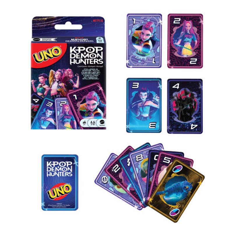 K-POP Demon Hunters - Juego de cartas UNO - Imagen 1