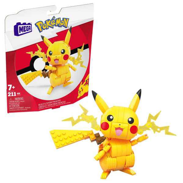 MEGA Construx Pokémon construir e exibir Pikachu - Imagem 1