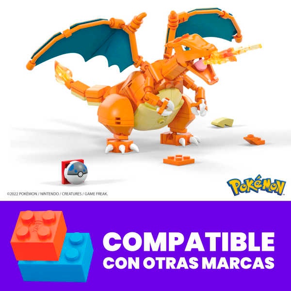 Mega Construx Pokémon Charizard - Imagem 8