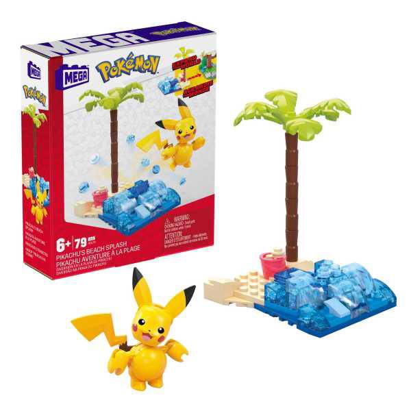 Pokemon Pikachu Platja Mega Blocks - Imatge 1
