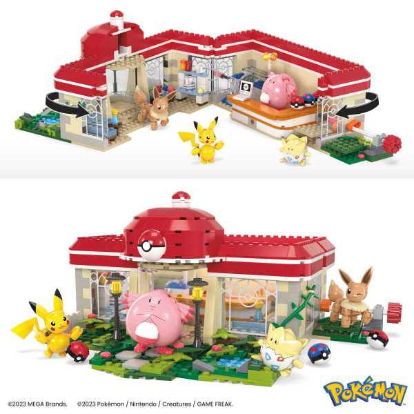 MEGA Construx Pokémon Centro Pokemon no bosque - Imagem 1