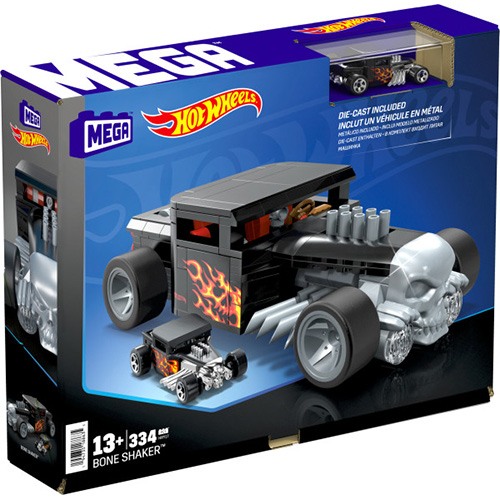 MEGA Hot Wheels Bone Shaker Bloco de Construção Carro de Brinquedo - Imagem 2