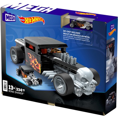 MEGA Hot Wheels Bone Shaker Bloco de Construção Carro de Brinquedo - Imagem 3