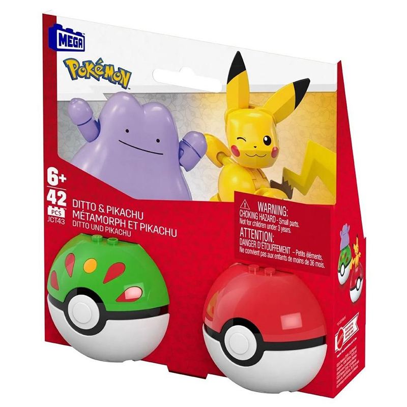 Mega Bloks Pokeball Pack 2 Pikachu-Ditto