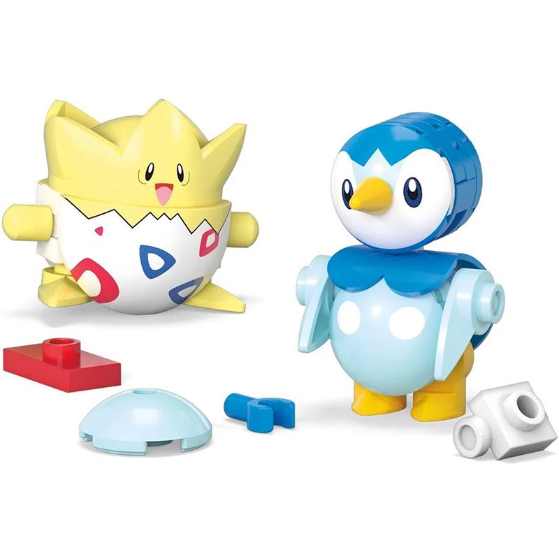 Pokemon Mega Bloks Pokeball Pack 2 Topegi-Piplup - Imagen 1