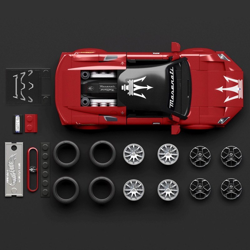 Mattel Brick Shop Hot Wheels Maserati MC20 Speed Series 250p - Imagen 1