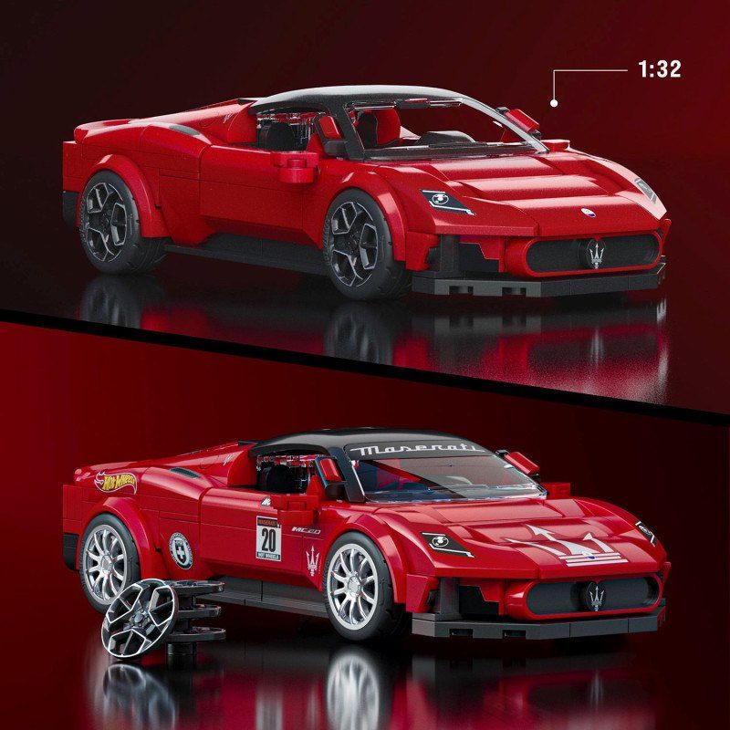 Mattel Brick Shop Hot Wheels Maserati MC20 Speed Series 250p - Imagen 2