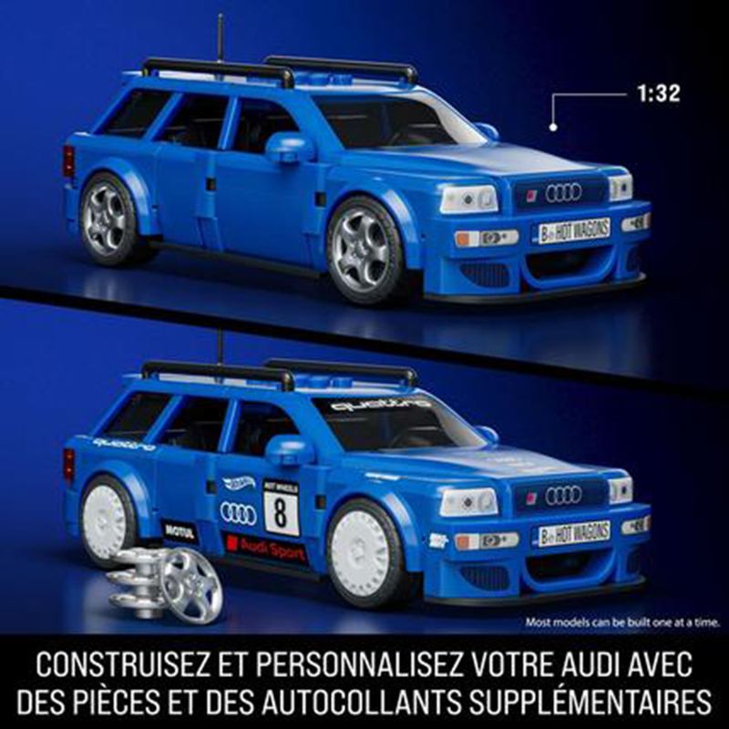 Mattel Brick Shop Hot Wheels Audi Avant RS2 357p - Imagem 1