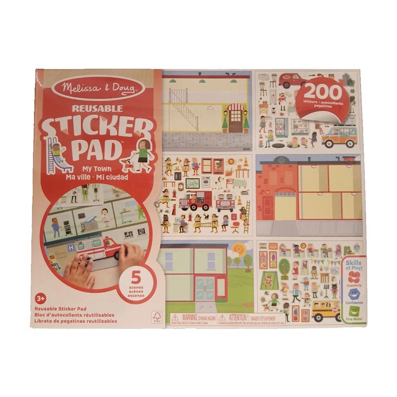 Melissa and Doug Bloco 200 Autocolantes Infantis Cidade