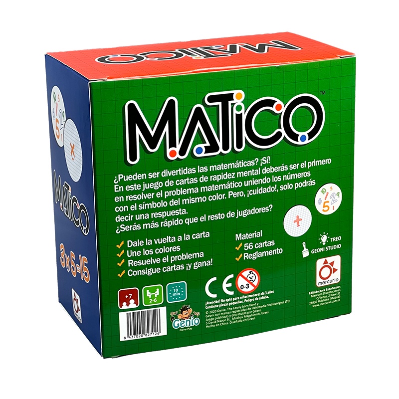 Juego de cartas Matico - Imagen 2