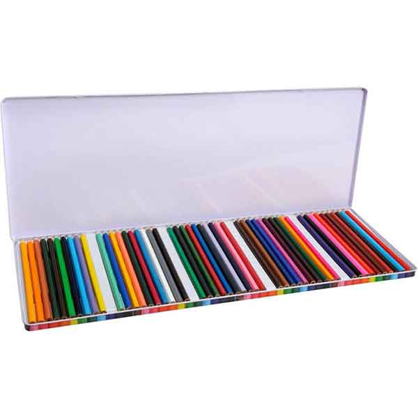 Caja Metal 50 Lápices de Colores - Imatge 1