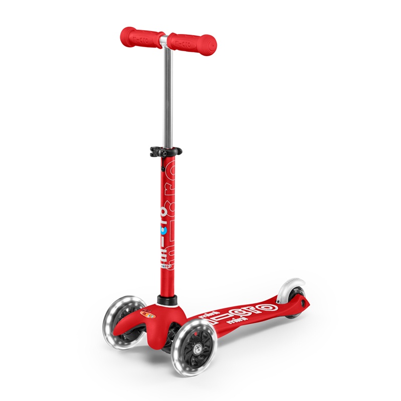 MICRO Patinete Infantil Mini Deluxe Led Vermelho