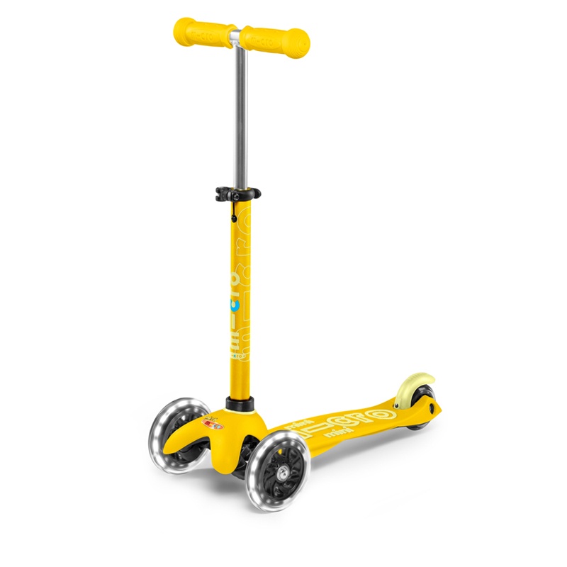 MICRO Patinete Infantil Mini Deluxe Led Amarelo