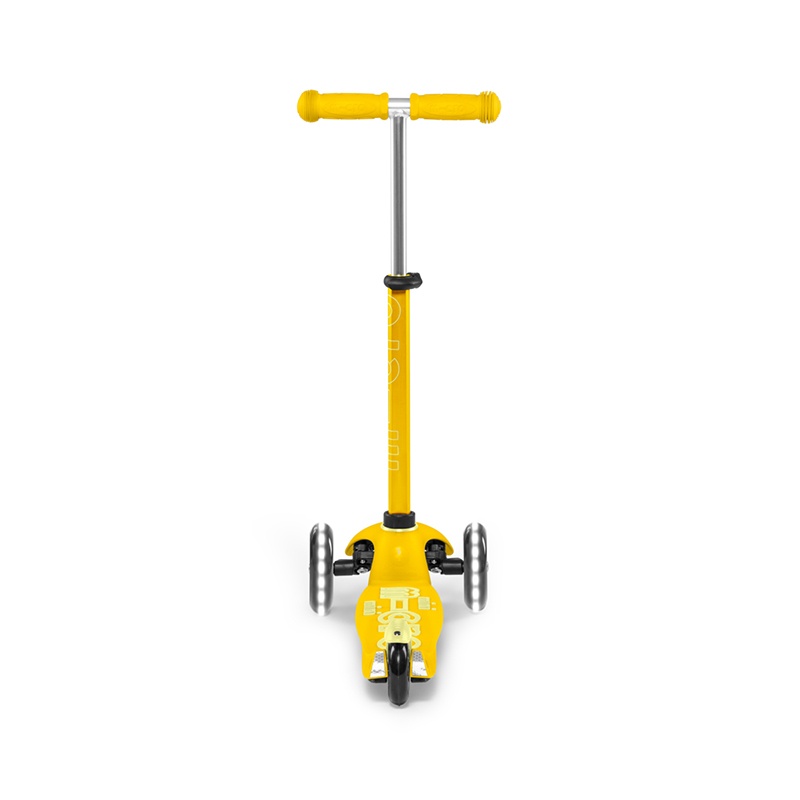MICRO Patinete Infantil Mini Deluxe Led Amarelo - Imagem 3