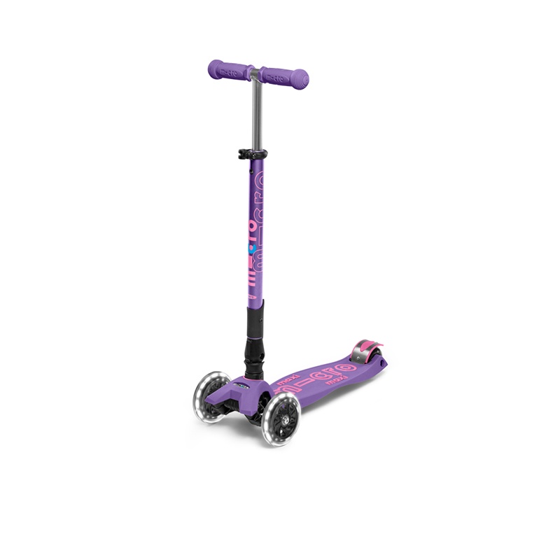 MICRO Patinete Infantil Maxi Deluxe Dobrável Led Lilás