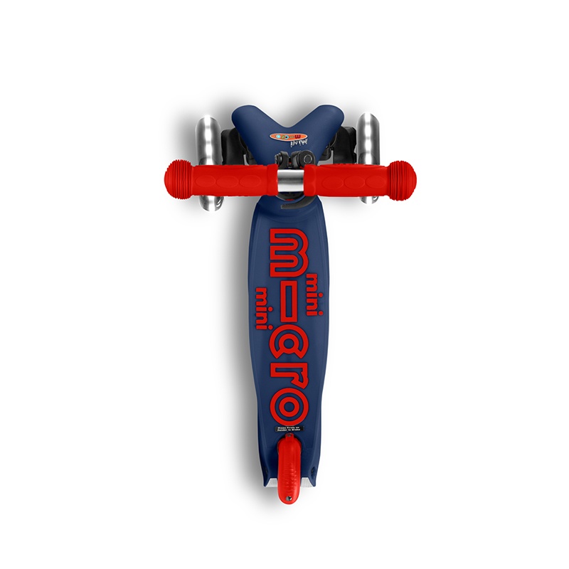 MICRO Patinete Infantil Mini Deluxe Led Azul/Vermelho - Imagem 4