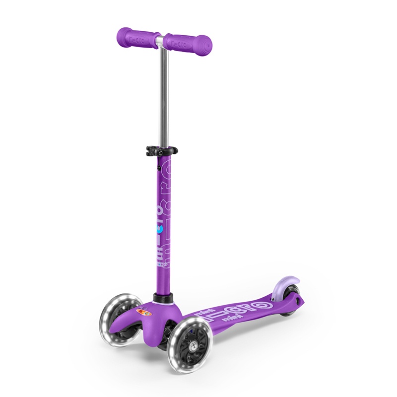 MICRO Patinete Infantil Mini Deluxe Led Lila