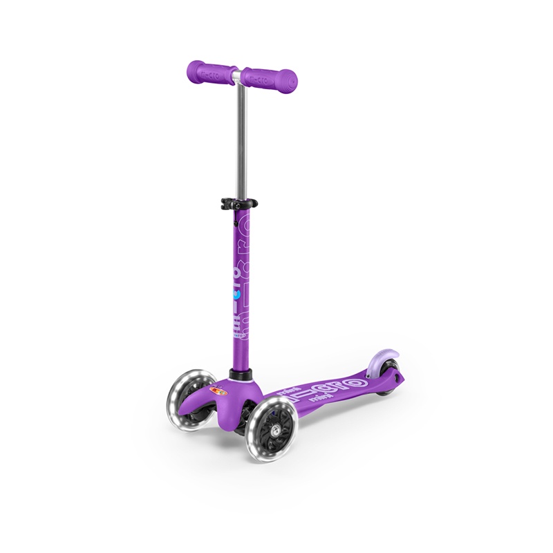 MICRO Patinete Infantil Mini Deluxe Led Lila - Imagem 2