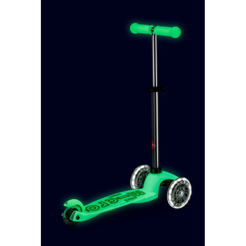 MICRO Patinete Infantil Mini Deluxe Glow Led Verde Lima - Imagem 3