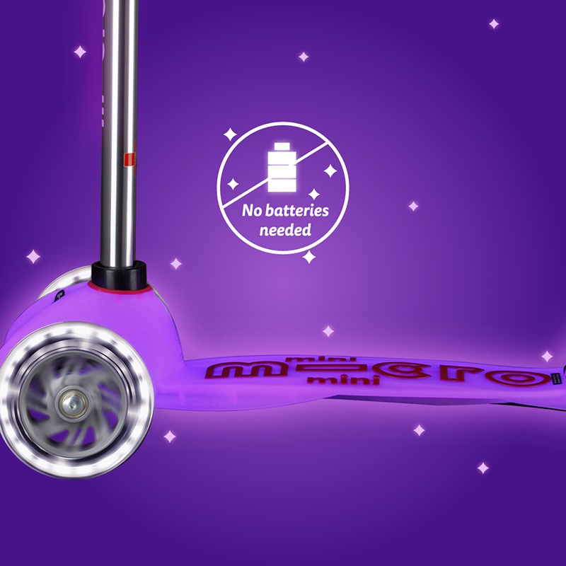 MICRO Patinete Infantil Mini Deluxe Glow Led Rosa - Imagem 6