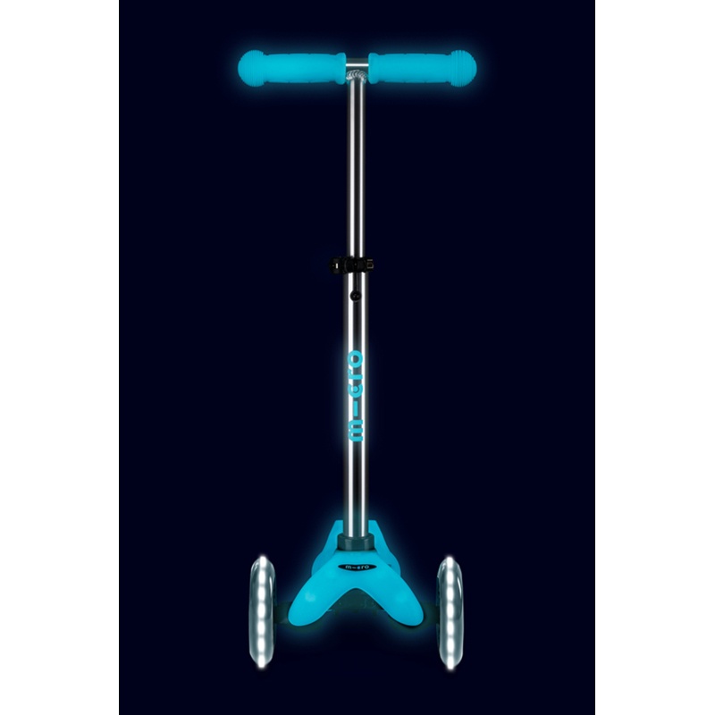 MICRO Patinete Infantil Mini Deluxe Glow Led Aqua - Imagem 3