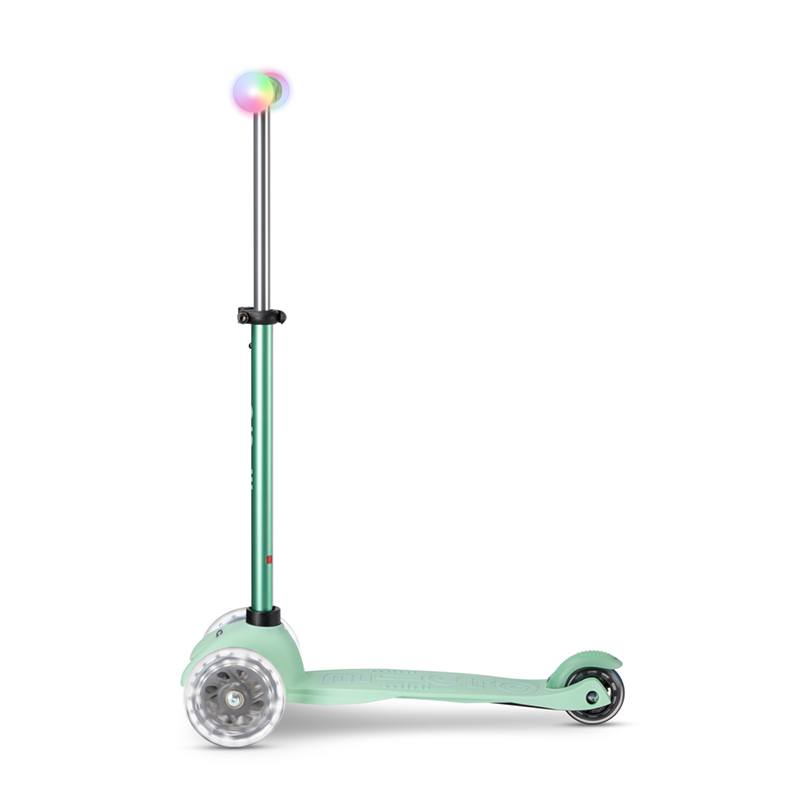 MICRO Patinete Infantil Mini2Grow Magic Led Menta - Imagem 1