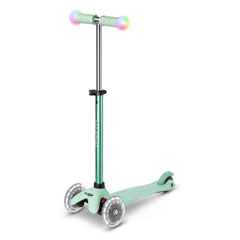 MICRO Patinete Infantil Mini2Grow Magic Led Menta - Imagem 4