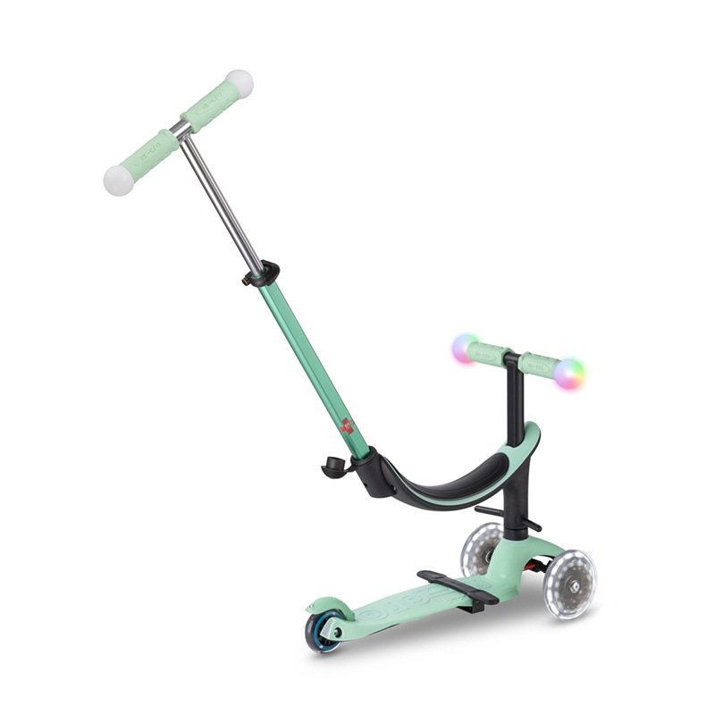 MICRO Patinete Infantil Mini2Grow Magic Led Menta - Imagem 6