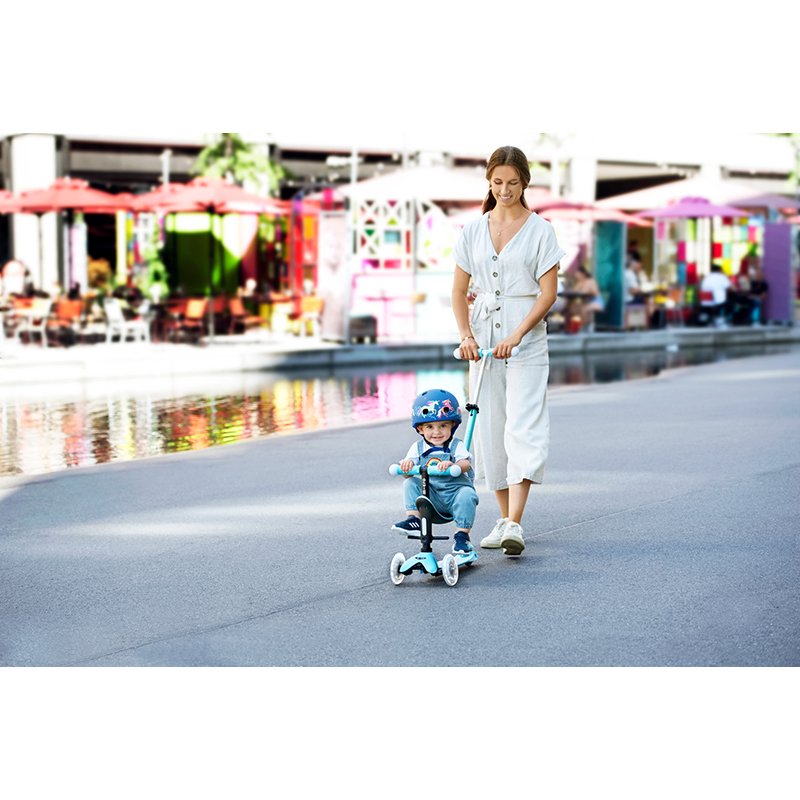 MICRO Patinete Infantil Mini2Grow Magic Led Azul