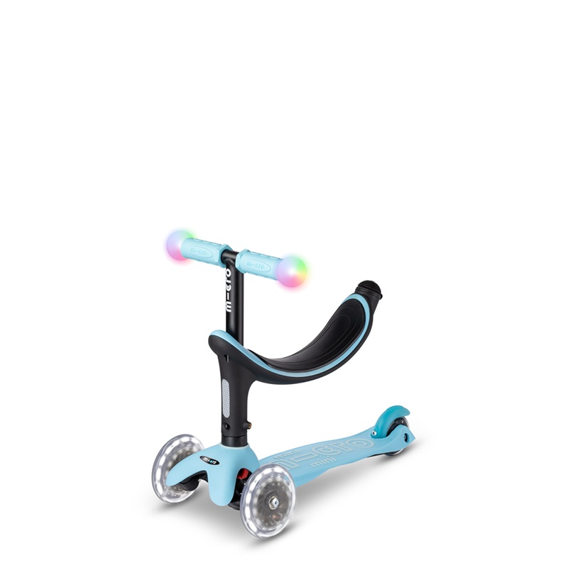 MICRO Patinete Infantil Mini2Grow Magic Led Azul - Imagem 1
