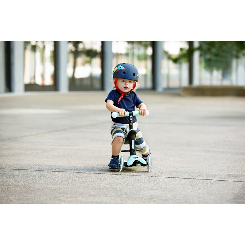 MICRO Patinete Infantil Mini2Grow Magic Led Azul - Imagem 4