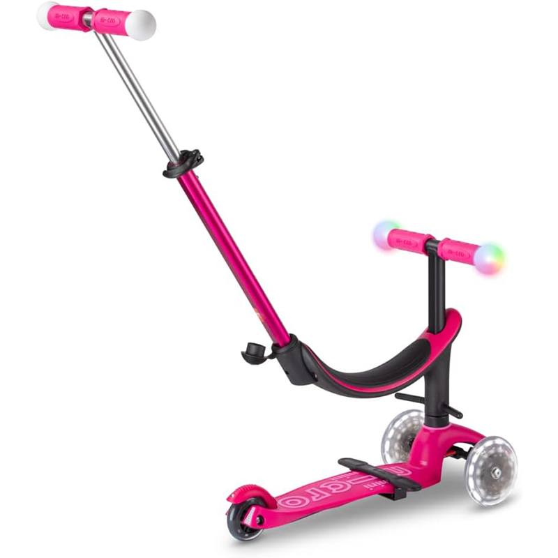 MICRO Patinete Infantil Mini2Grow Magic Led Rosa - Imagem 4