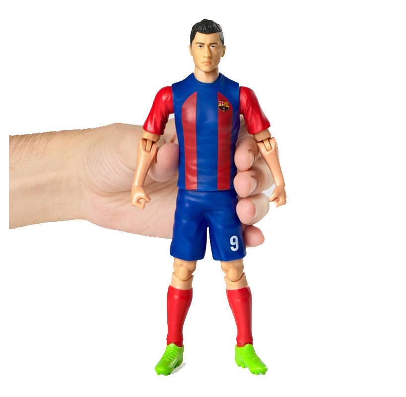Figura Socker Lewandowski FC Barcelona 20cm - Imagem 6