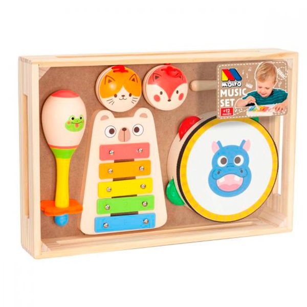 Conjunto Musical Infantil de Madera - Imagen 1