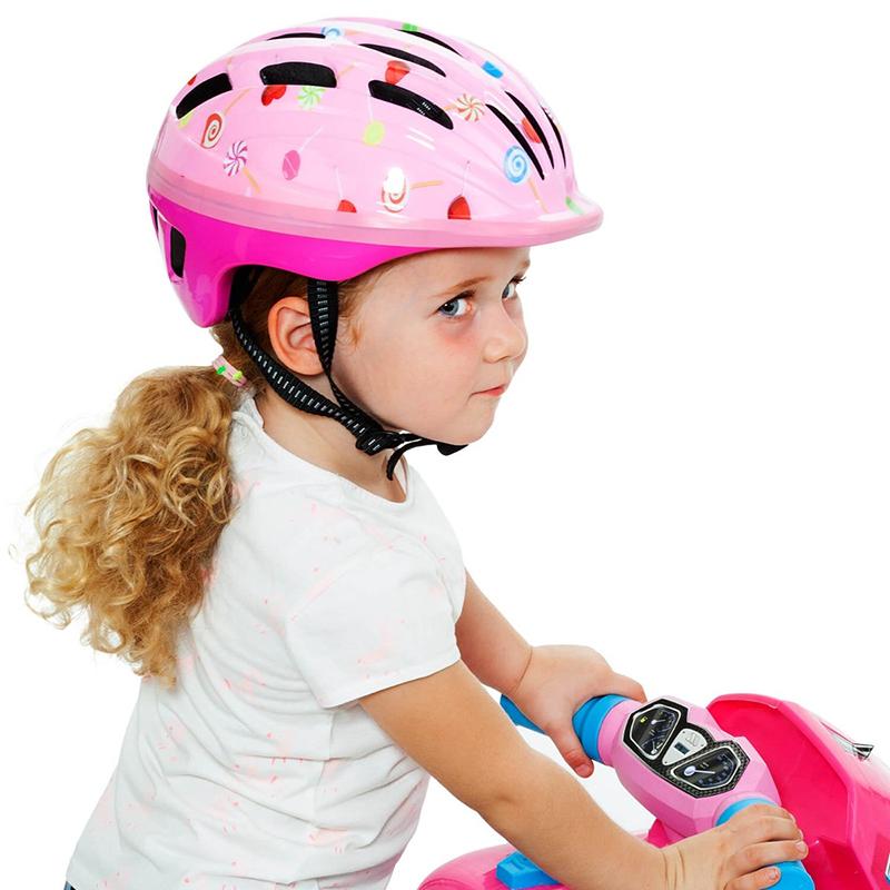 Capacete Infantil para crianças MLT Rosa - Imagem 1