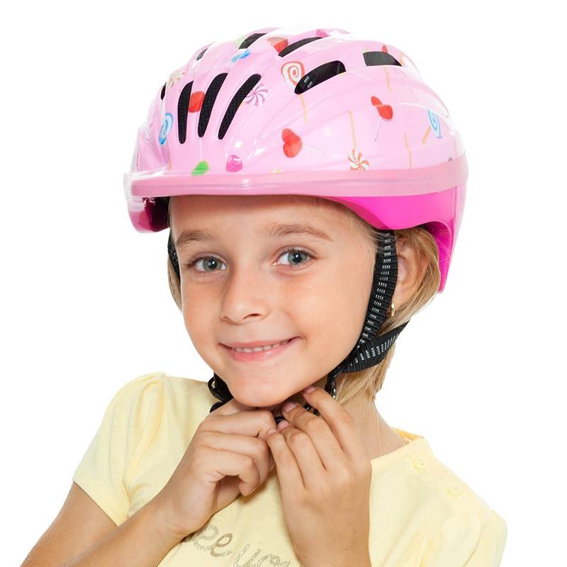 Capacete Infantil para crianças MLT Rosa - Imagem 3