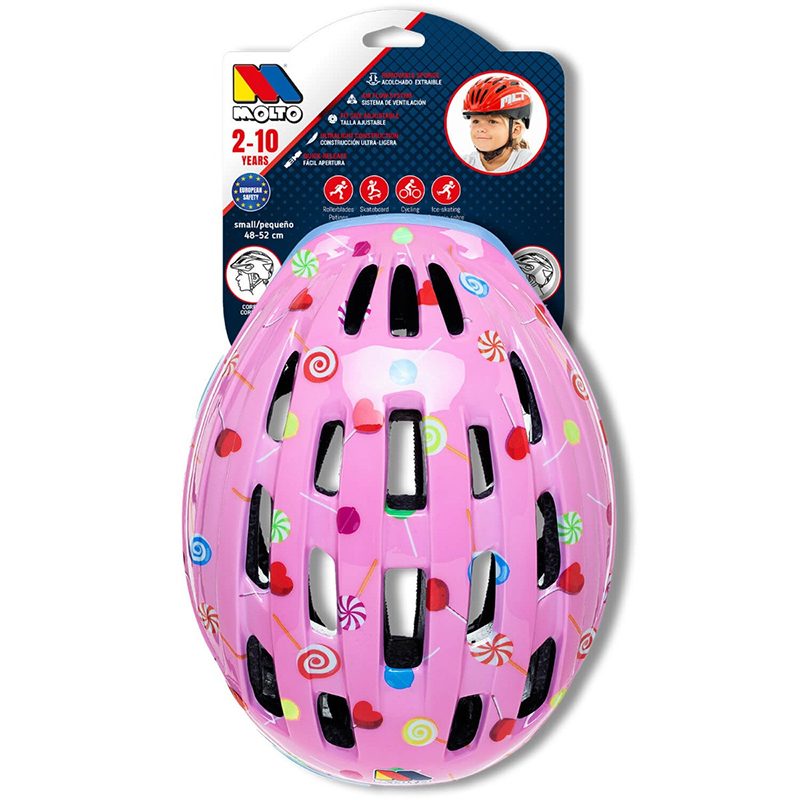 Capacete Infantil para crianças MLT Rosa - Imagem 4