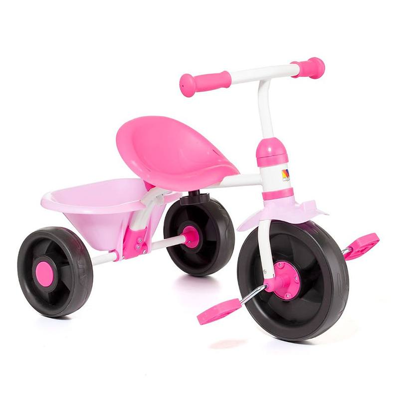 Molto Urban Trike Triciclo infantil 3 em 1 rodas silenciosas rosa - Imagem 1