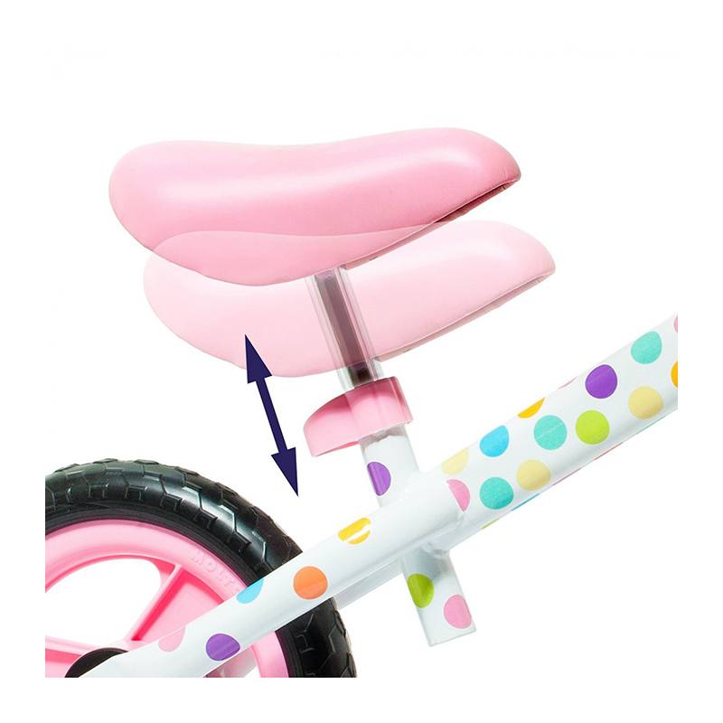 Molto Bicicleta sem pedais rosa com bolinhas - Imagem 2