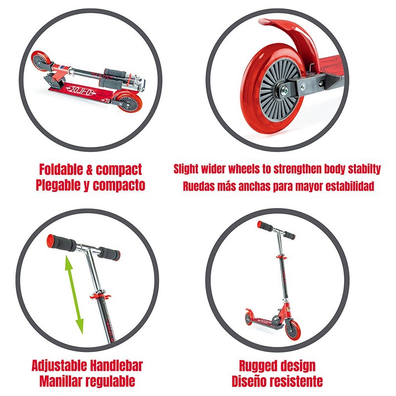 Scooter City Scooter de 2 Rodas Vermelha - Imagem 6