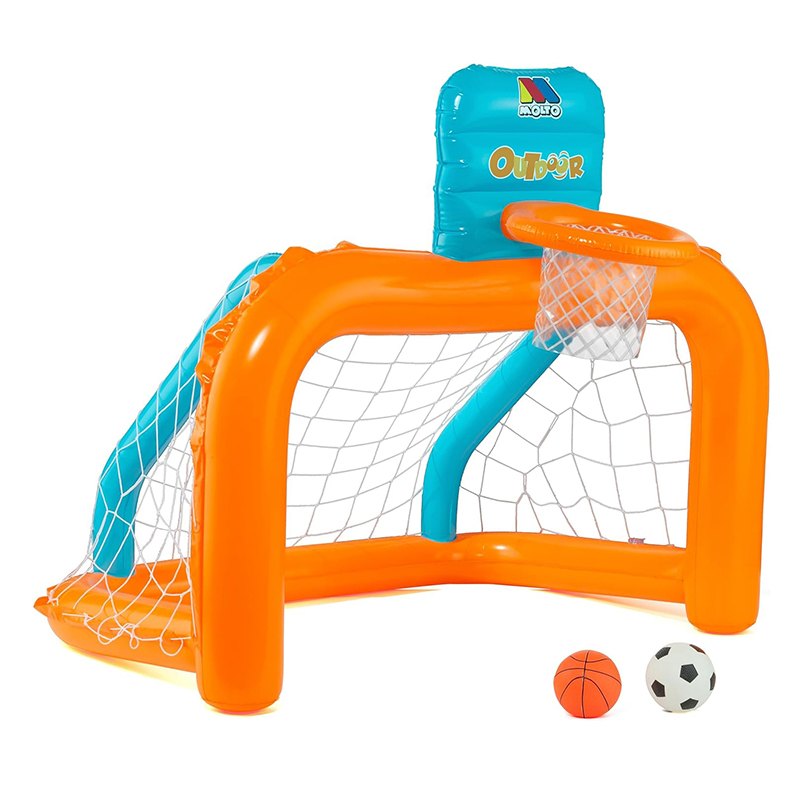 Molto Conjunto Hinchable Portería de Piscina con Canasta