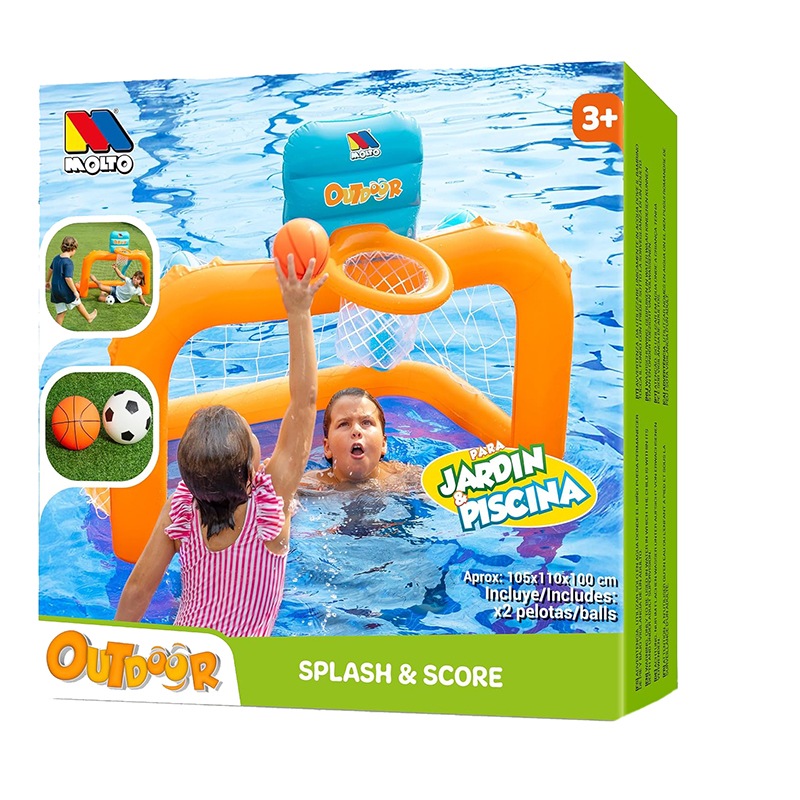 Molto Conjunto Hinchable Portería de Piscina con Canasta - Imagen 4