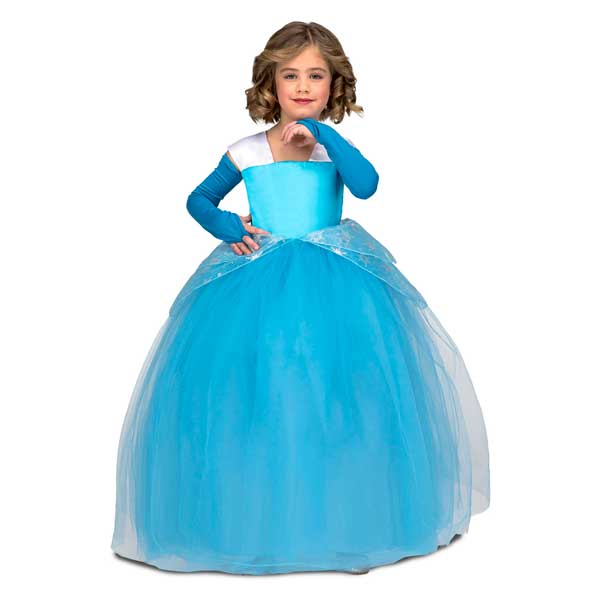 Disfraz Princesa Tutu Azul Infantil 5-6 años - Imagen 1