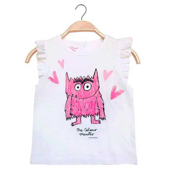 Monstro de Cores Camiseta Rosa T-2 - Imagem 1